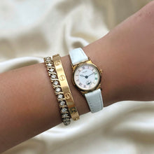 Load image into Gallery viewer, VINTAGE CELINE WHITE LEATHER WATCH
