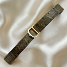 Load image into Gallery viewer, VINTAGE CARTIER BLACK LEATHER WATCH - WITH EXTRA STRAP
