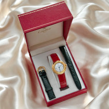 Load image into Gallery viewer, VINTAGE CARTIER RED LEATHER WATCH
