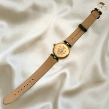 Load image into Gallery viewer, VINTAGE CARTIER BLACK LEATHER WATCH
