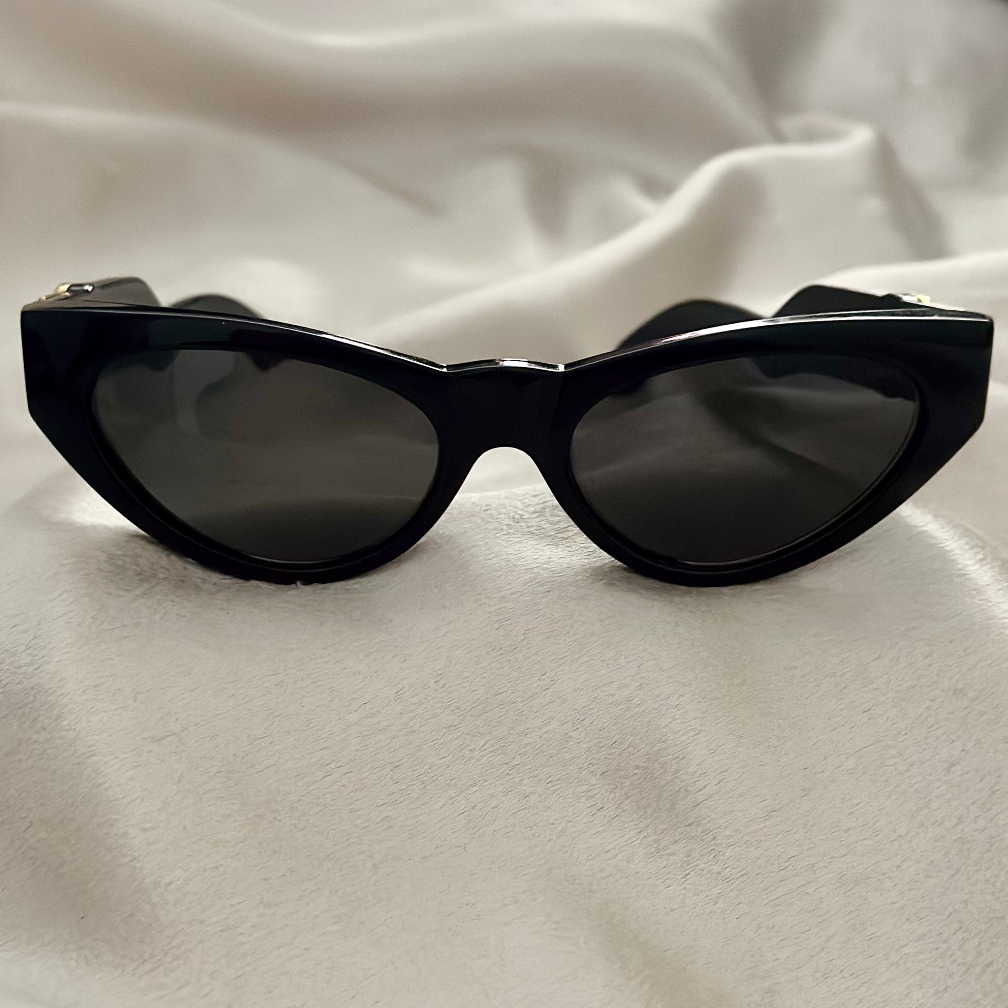 Vintage Versace Black Acetate Sunglasses Women main image 2