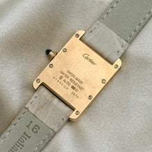 Load image into Gallery viewer, VINTAGE CARTIER BEIGE LEATHER WATCH
