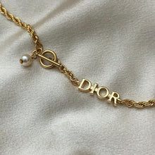 Load image into Gallery viewer, DIOR TOGGLE LOCK ROPE CHAIN NECKLACE
