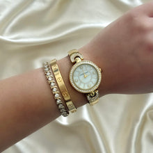 Load image into Gallery viewer, VINTAGE ANNE KLEIN PEARL BANGLE &amp; WATCH SET
