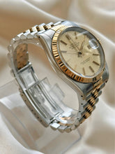 Load image into Gallery viewer, ROLEX DATEJUST 36MM CHAMPAGNE LINEN DIAL UNISEX WATCH
