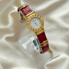 Load image into Gallery viewer, VINTAGE PHILIPPE CHARRIOL RED LEATHER WATCH
