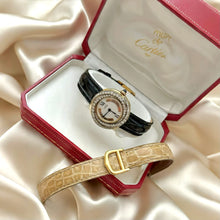 Load image into Gallery viewer, VINTAGE CARTIER REAL DIAMOND WATCH - WITH EXTRA STRAP
