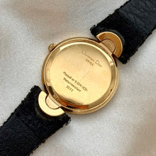 Load image into Gallery viewer, VINTAGE DIOR BLACK LEATHER WATCH
