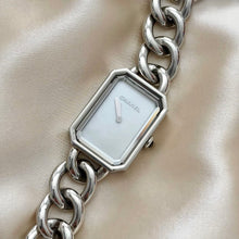 Load image into Gallery viewer, VINTAGE CHANEL PREMIERE CHAINE MOTHER-OF-PEARL SILVER WATCH
