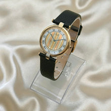 Load image into Gallery viewer, VINTAGE CARTIER BLACK LEATHER WATCH
