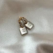 Load image into Gallery viewer, LV TWO-TONE LOCK EARRINGS
