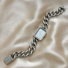 Load image into Gallery viewer, VINTAGE CHANEL PREMIERE CHAINE MOTHER-OF-PEARL SILVER WATCH
