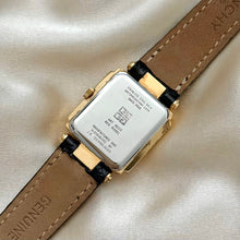 Load image into Gallery viewer, VINTAGE GIVENCHY BLACK LEATHER WATCH
