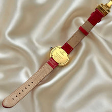 Load image into Gallery viewer, VINTAGE CARTIER RED LEATHER WATCH - WITH EXTRA STRAP
