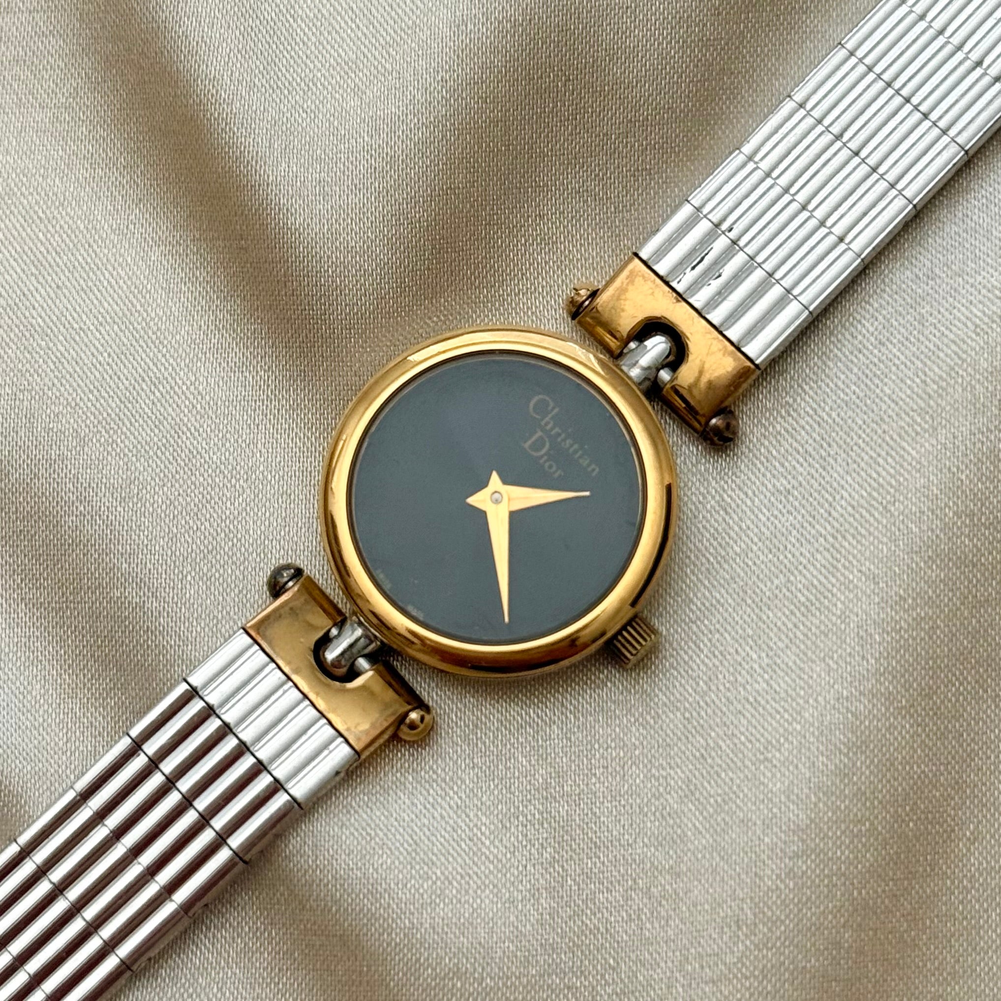 VINTAGE DIOR TWO-TONED WATCH – Panahon Designs display picture 2