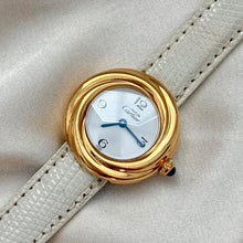 Load image into Gallery viewer, VINTAGE CARTIER BEIGE LEATHER WATCH

