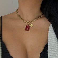 Load image into Gallery viewer, LV DOUBLE CHARM NECKLACE
