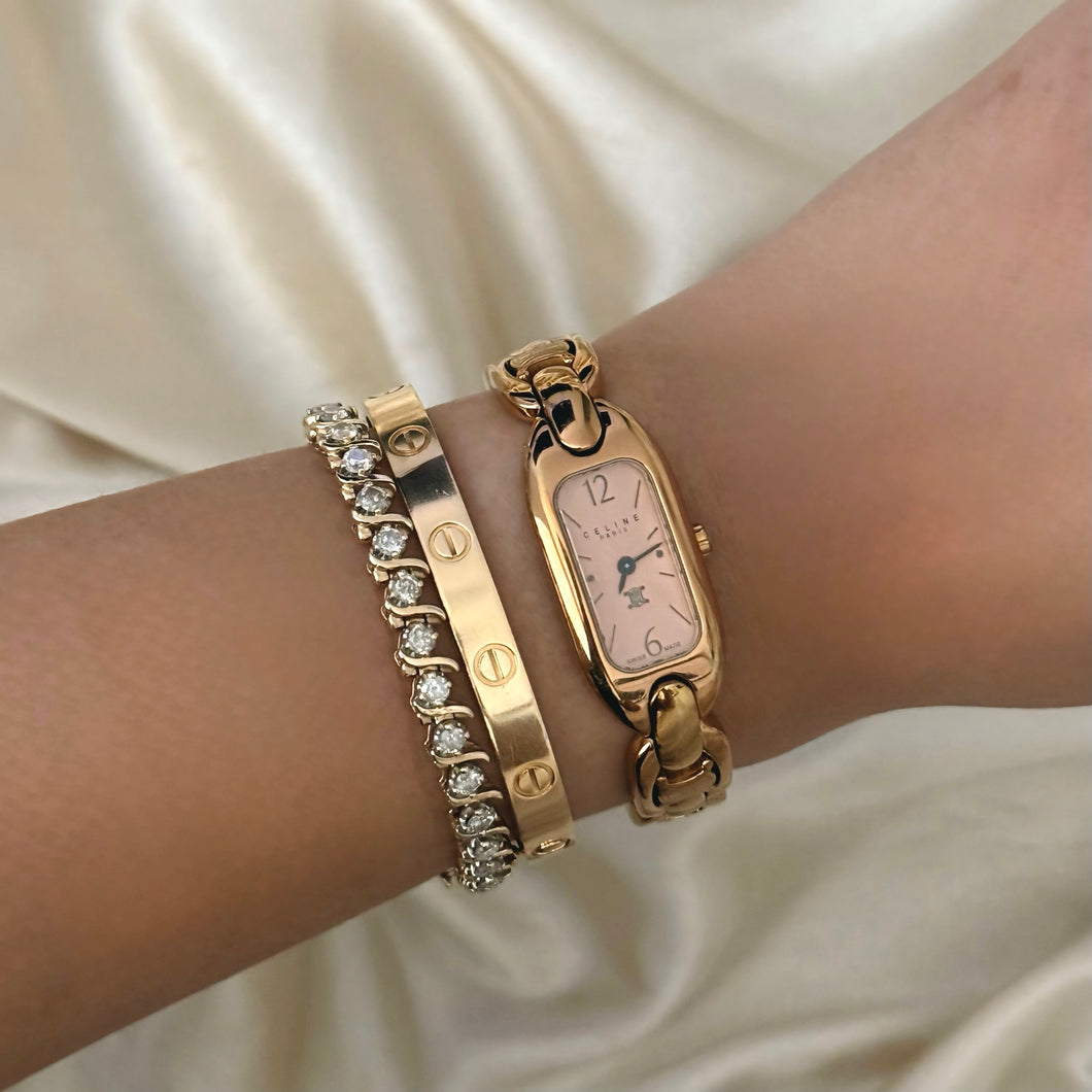 VINTAGE CELINE ROSE GOLD WATCH