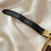 Load image into Gallery viewer, VINTAGE HERMES BLACK LEATHER WATCH

