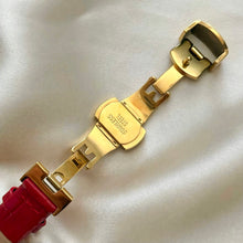 Load image into Gallery viewer, VINTAGE CARTIER RED LEATHER WATCH - WITH EXTRA STRAP
