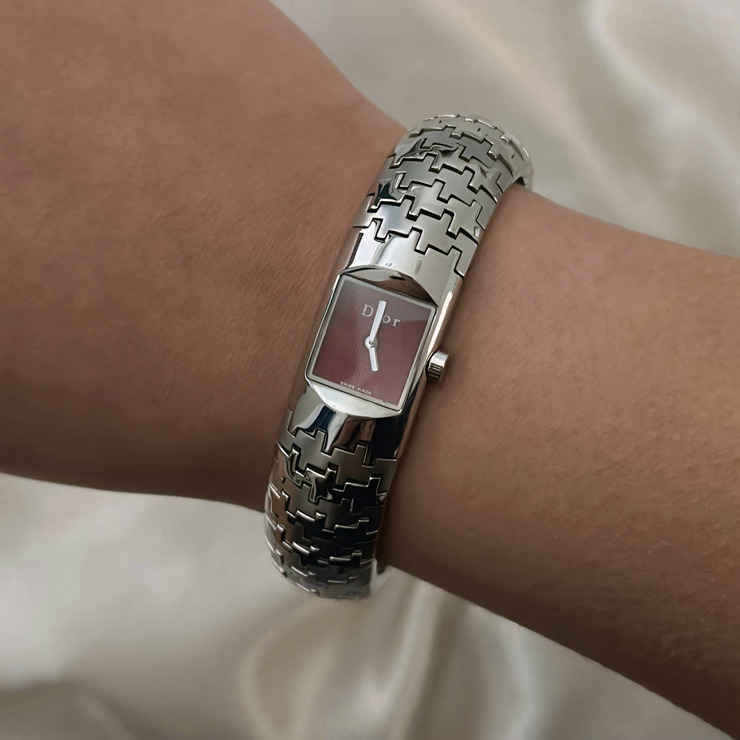 VINTAGE DIOR SILVER WATCH