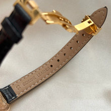 Load image into Gallery viewer, VINTAGE CARTIER BLACK LEATHER WATCH
