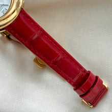 Load image into Gallery viewer, VINTAGE CARTIER RED LEATHER WATCH
