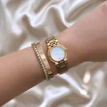 Load image into Gallery viewer, VINTAGE GUCCI MOTHER-OF-PEARL &amp; DIAMOND WATCH
