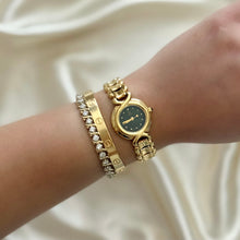 Load image into Gallery viewer, VINTAGE FENDI BLACK MOTHER-OF-PEARL WATCH
