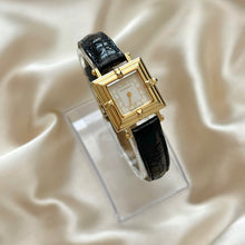 Load image into Gallery viewer, VINTAGE YSL BLACK LEATHER WATCH
