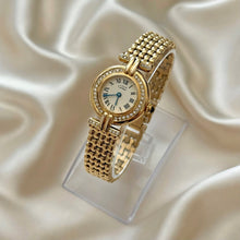Load image into Gallery viewer, VINTAGE CARTIER REAL DIAMOND WATCH - WITH EXTRA STRAP
