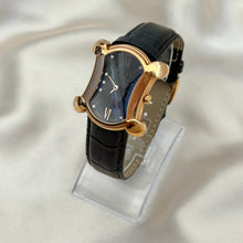 Load image into Gallery viewer, VINTAGE CELINE BLACK LEATHER WATCH
