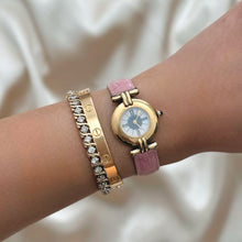 Load image into Gallery viewer, VINTAGE CARTIER PINK LEATHER WATCH
