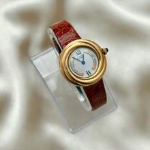 Load image into Gallery viewer, VINTAGE CARTIER BROWN LEATHER WATCH
