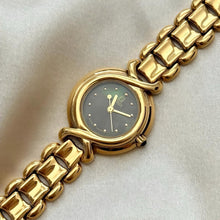 Load image into Gallery viewer, VINTAGE FENDI BLACK MOTHER-OF-PEARL WATCH
