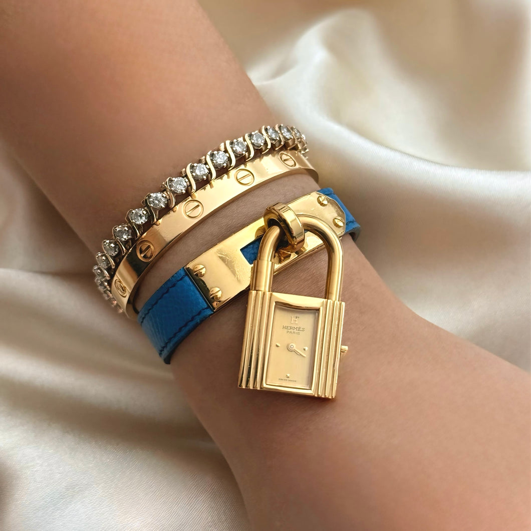 VINTAGE HERMÈS LEATHER WATCH