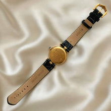 Load image into Gallery viewer, VINTAGE CARTIER BLACK LEATHER WATCH
