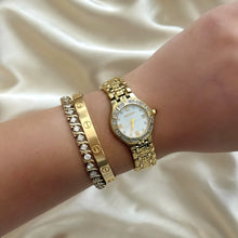 Load image into Gallery viewer, VINTAGE YSL MOTHER-OF-PEARL &amp; DIAMOND WATCH
