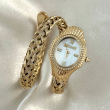 Load image into Gallery viewer, VINTAGE CAVALLI MOTHER-OF-PEARL &amp; DIAMOND WATCH
