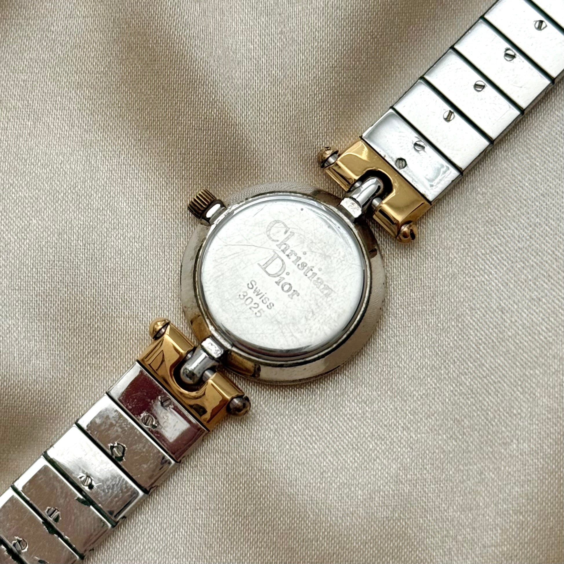AUTHENTIC VINTAGE DIOR TWO-TONED WATCH VINTAGE DIOR TWO-TONED WATCH – Panahon Designs main image 2