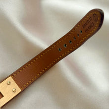 Load image into Gallery viewer, VINTAGE HERMES YELLOW LEATHER WATCH
