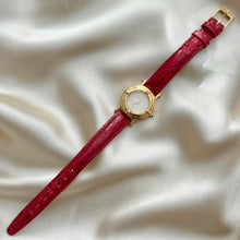 Load image into Gallery viewer, VINTAGE YSL RED LEATHER WATCH

