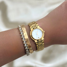 Load image into Gallery viewer, VINTAGE GUCCI DIAMOND &amp; MOTHER-OF-PEARL WATCH

