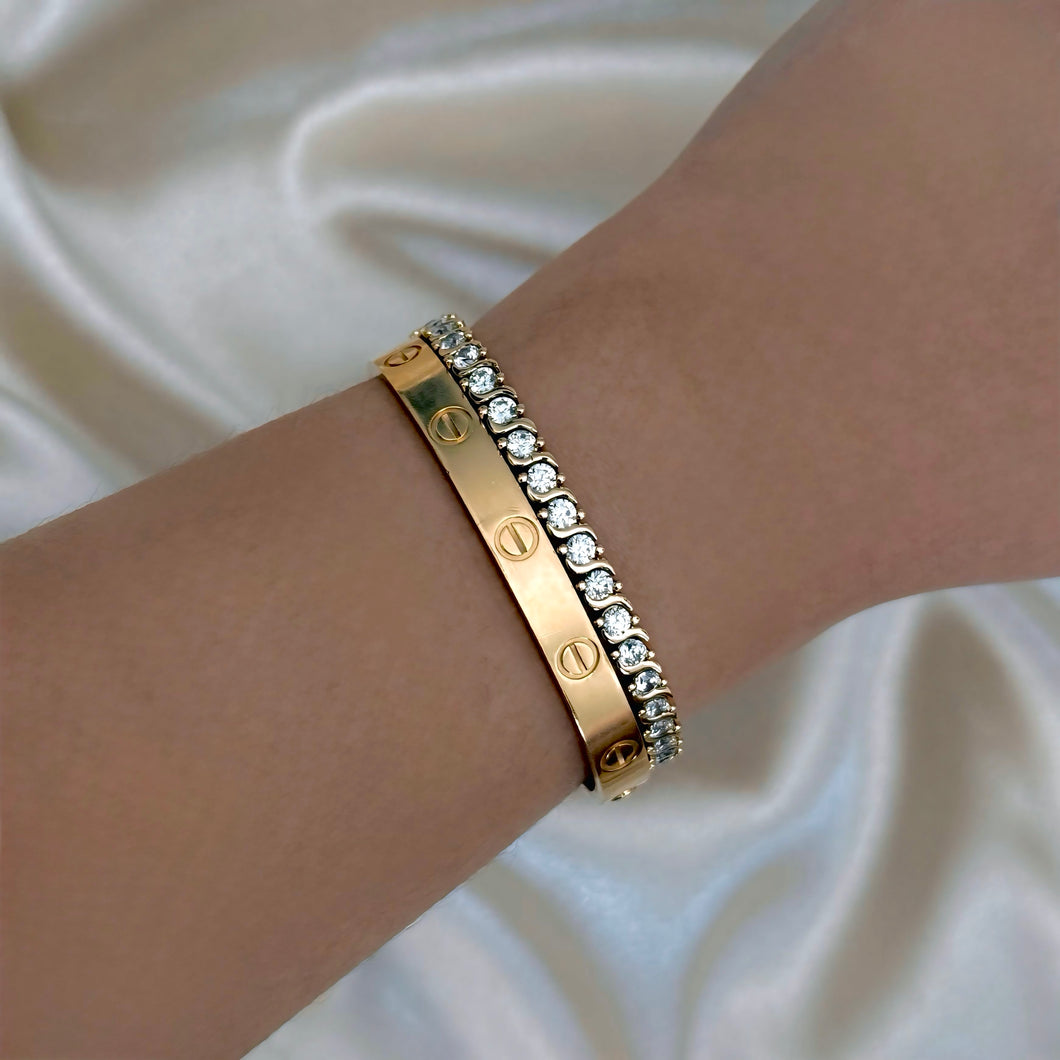 SIGNATURE TENNIS BRACELET STACKERS
