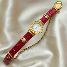 Load image into Gallery viewer, VINTAGE PHILIPPE CHARRIOL RED LEATHER WATCH
