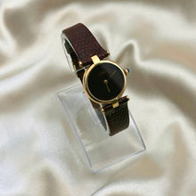 Load image into Gallery viewer, VINTAGE CARTIER BURGUNDY LEATHER WATCH
