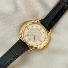 Load image into Gallery viewer, VINTAGE DIOR BLACK LEATHER WATCH
