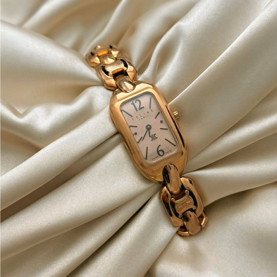 VINTAGE CELINE ROSE GOLD WATCH