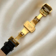 Load image into Gallery viewer, VINTAGE CARTIER BLACK LEATHER WATCH - WITH EXTRA STRAP
