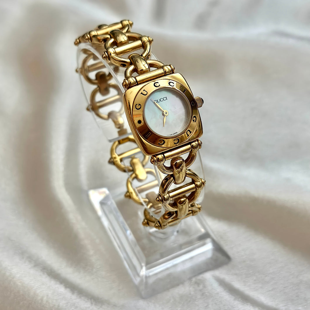 VINTAGE GUCCI MOTHER-OF-PEARL WATCH